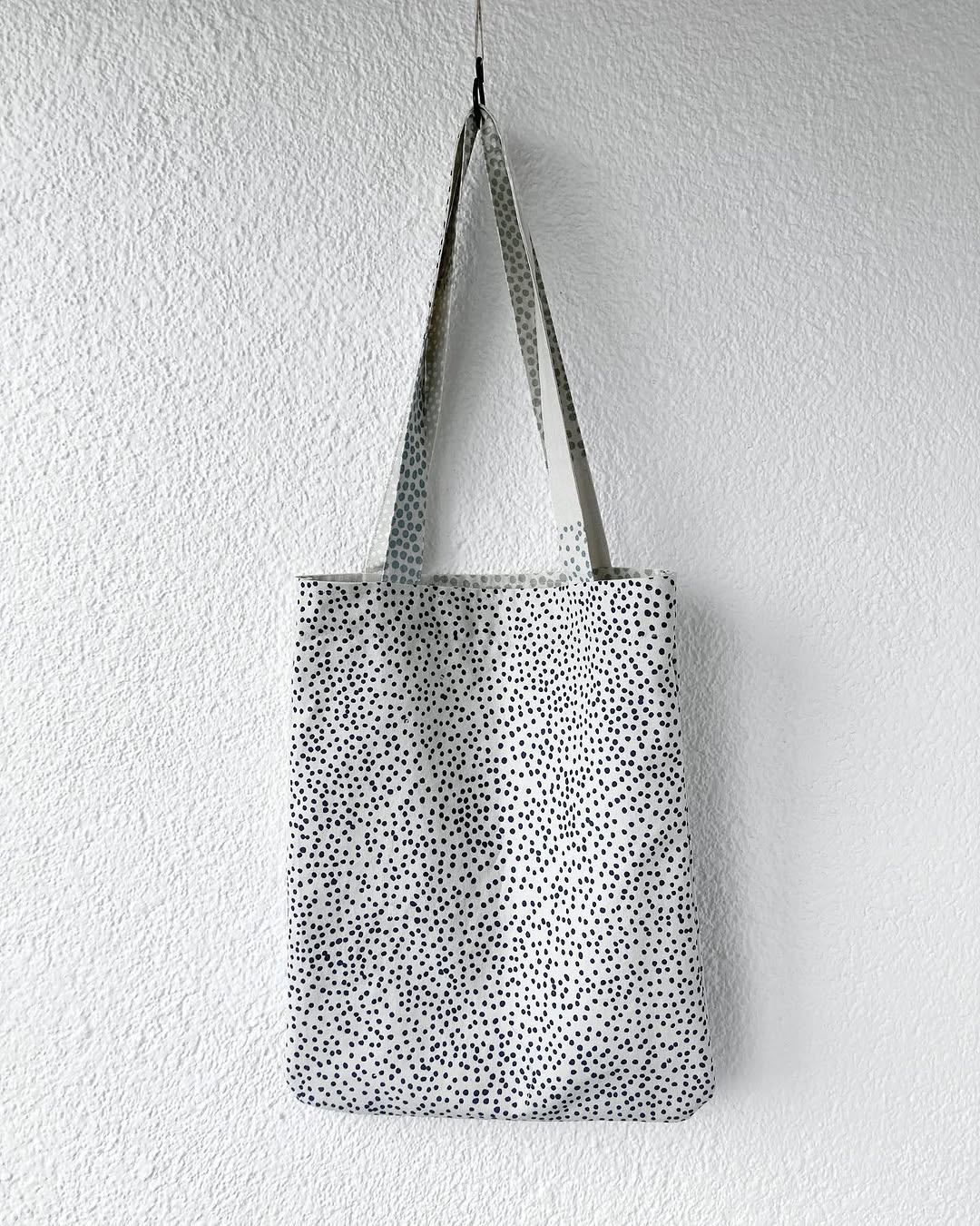 Netztasche aus Stoffresten